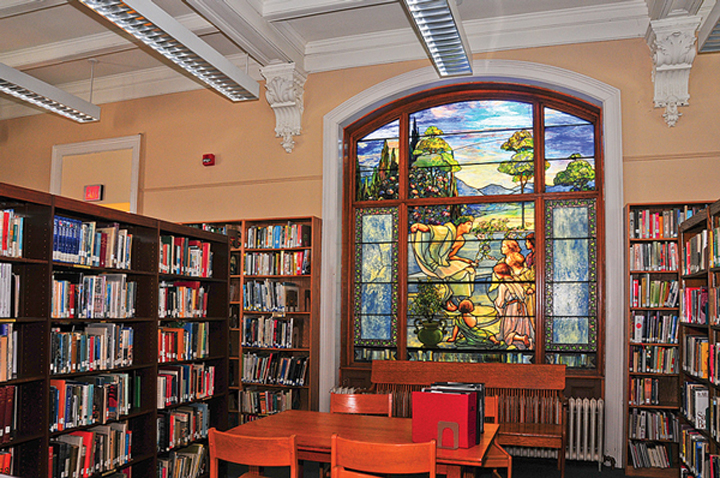 Chatham Library Tiffany window